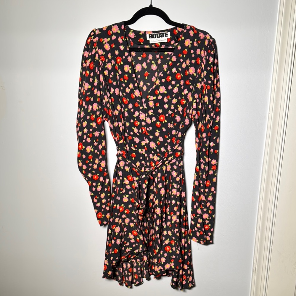Vibrant Floral Long Sleeve Dress
